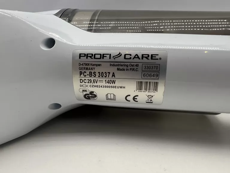 ODKURZACZ PROFICARE PC-BS 3037 A BIAŁY