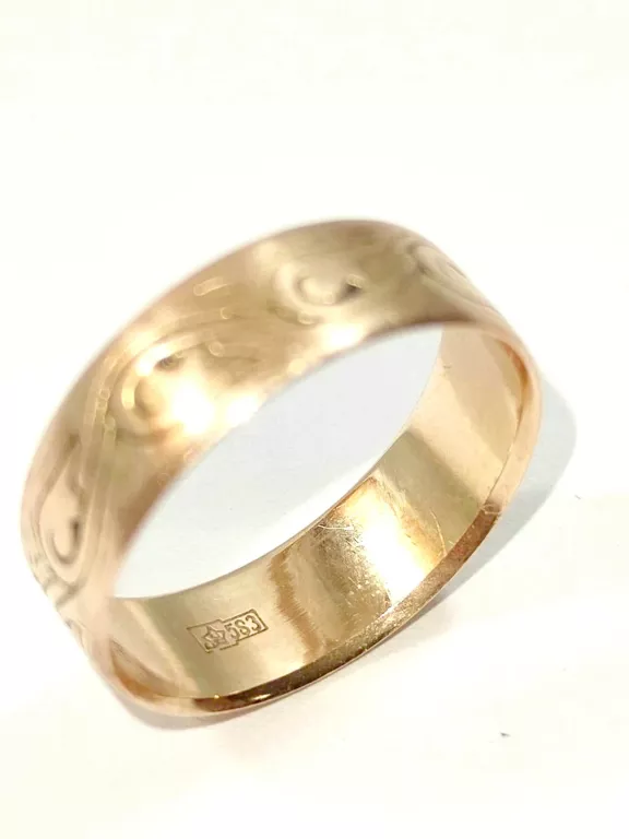 ZŁOTA WYJĄTKOWA OBRĄCZKA 583 3,32G R13