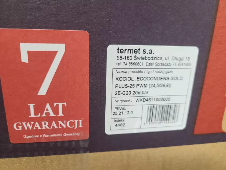 TERMET ECOCONDENS GOLD PLUS 2 FUN. 25 KW KOCIOŁ