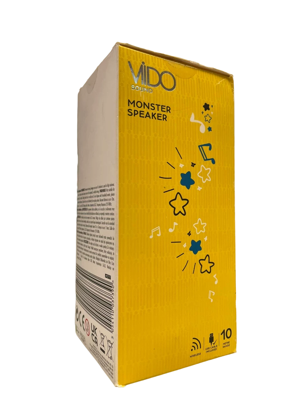 glosnik-bluetooth-monster-speaker-vido-sound-zolty-stan-powystawowy