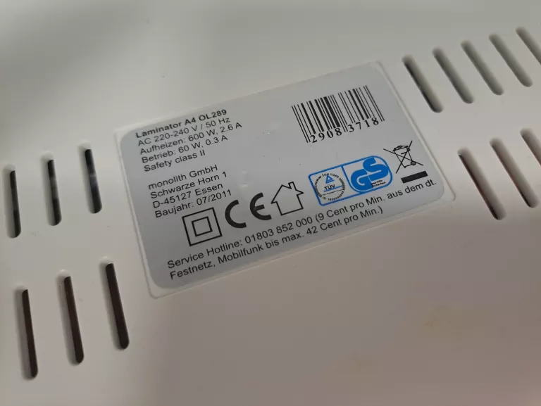 LAMINATOR A4 QUIGG OL289