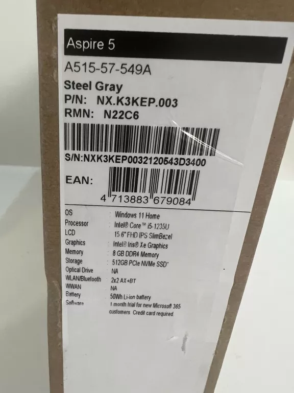 LAPTOP ACER ASPIRE 5 N22C6