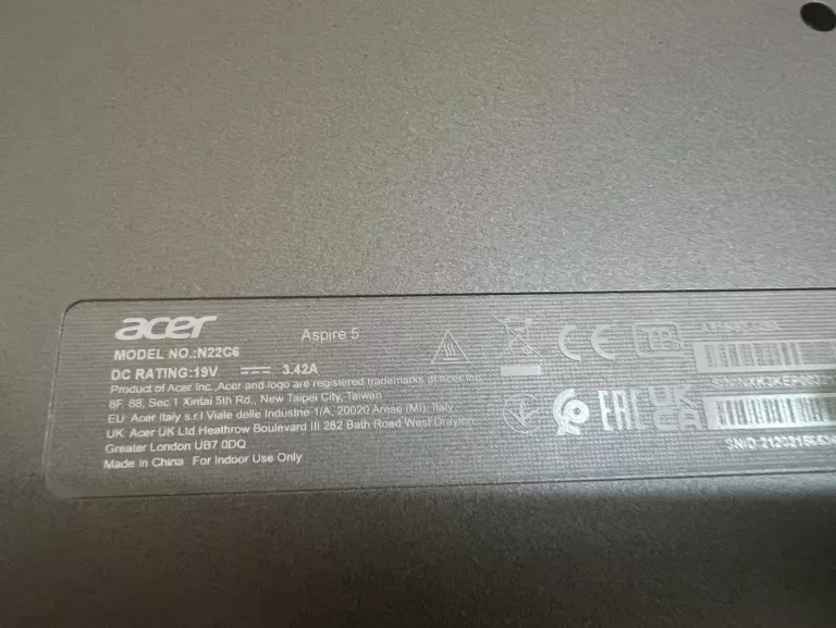 LAPTOP ACER ASPIRE 5 N22C6