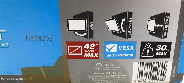 TECHLINK TWM203 UCHWYT LCD 17 - 42 CALI REGULOWANY