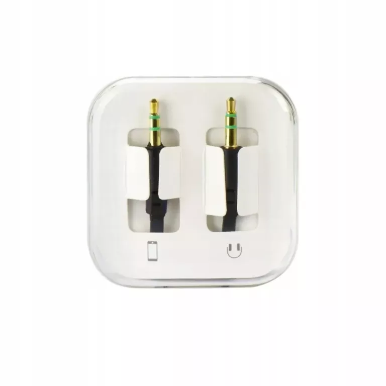 PRZEWÓD AUX JACK STEREO 3,5 MM BOX CZARNY 1M
