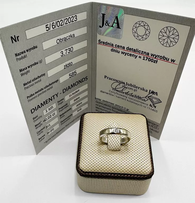 ladna-obraczka-z-brylantem-373g-585-r14-bohaterow-wrzesnia-79-swinoujscie