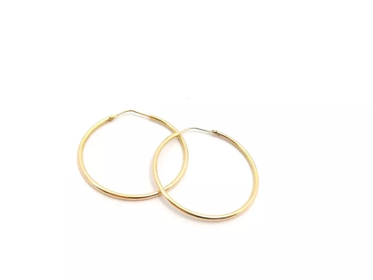 ZŁOTE KOLCZYKI KOŁA 4 CM 585 4,38G