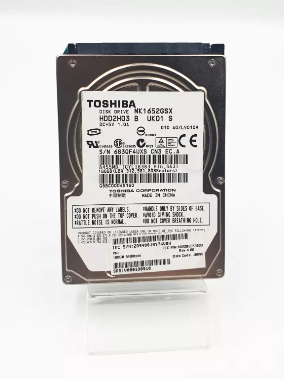 DYSK TWARDY TOSHIBA MK1652GSX 160GB