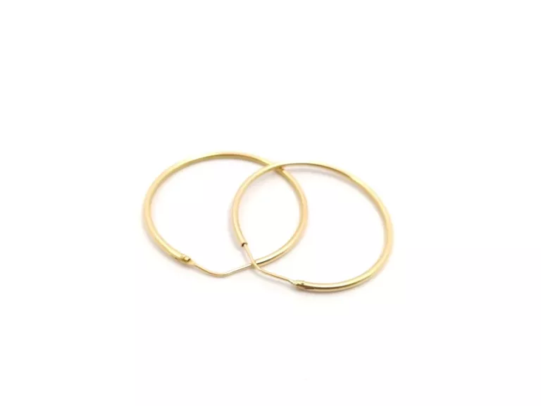 ZŁOTE KOLCZYKI KOŁA 4 CM 585 4,38G