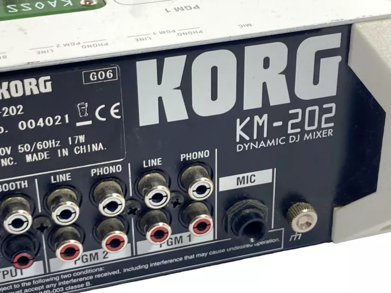 DJ MIKSER KORG KM-202 / 2 KANAŁY / MIC / KAOSS PAD | Dla DJ-ów
