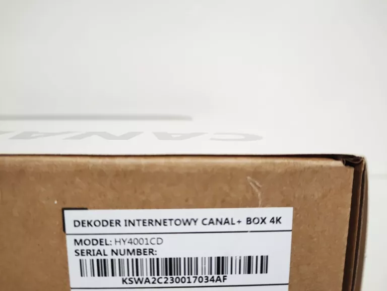 DEKODER INTERNETOWY CANAL+BOX 4K HY4001CD