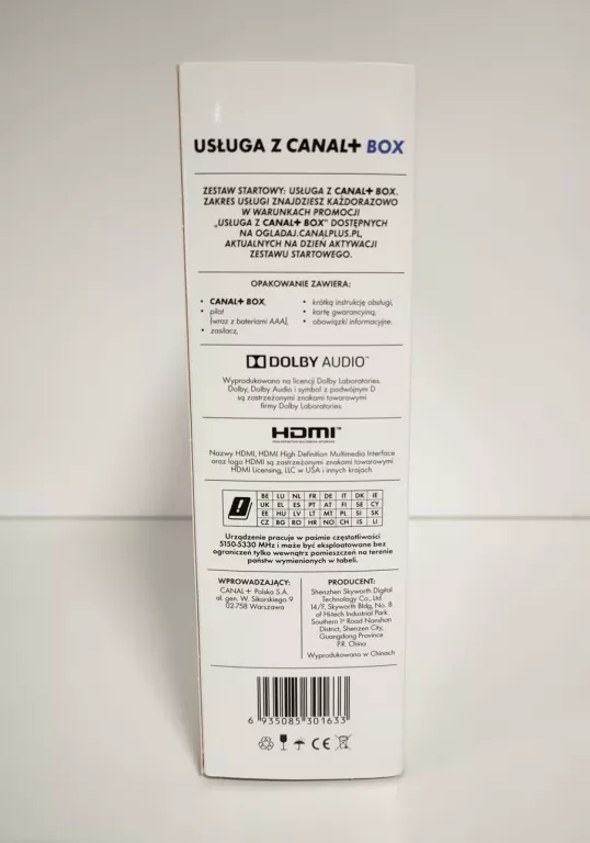 DEKODER INTERNETOWY CANAL+BOX 4K HY4001CD