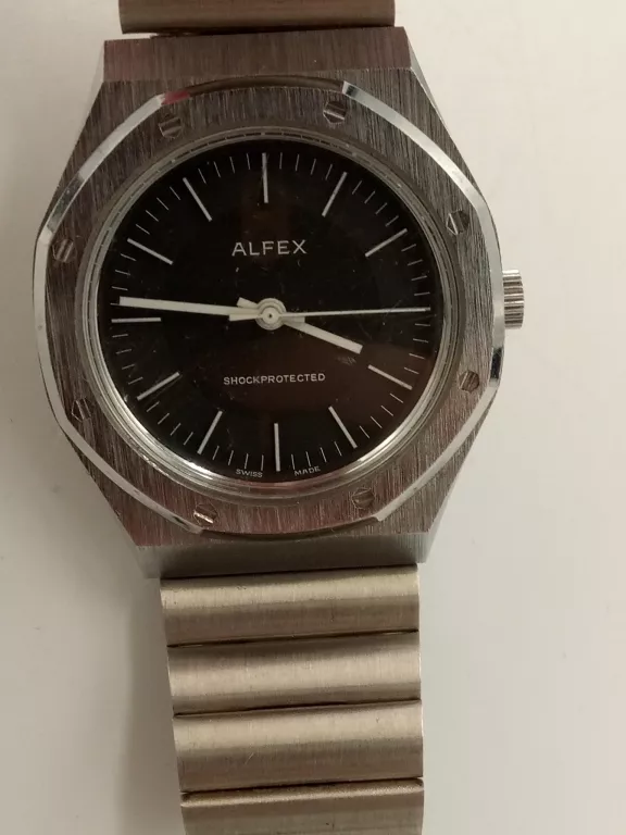 SZWAJCARSKI ZEGAREK MECHANICZNY ALFEX 2 SZT BRANS