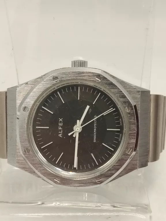 SZWAJCARSKI ZEGAREK MECHANICZNY ALFEX 2 SZT BRANS
