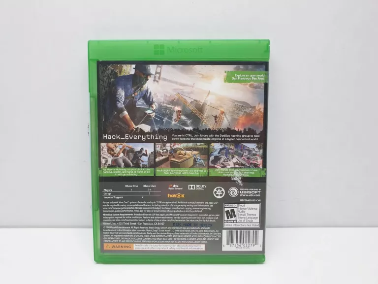 GRA WATCH DOGS 2 XBOX ONE