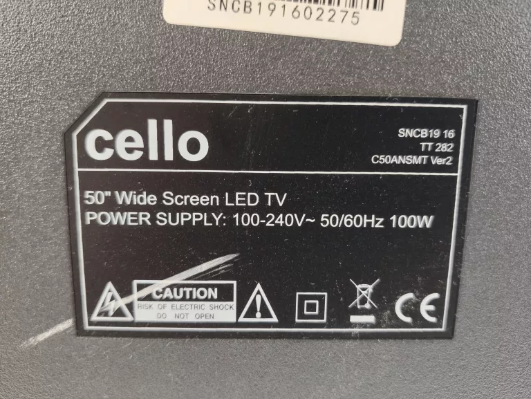 TELEWIZOR CELLO C50ANSMT 50" SMART TV USZKODZONY