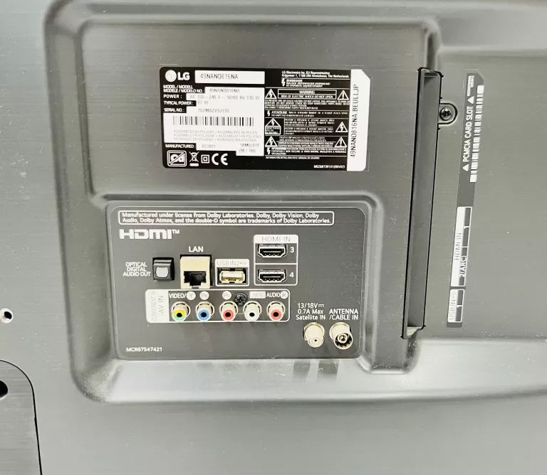 TELEWIZOR LED LG 49NANO816NA 49'' KOMPLET + D.Z.