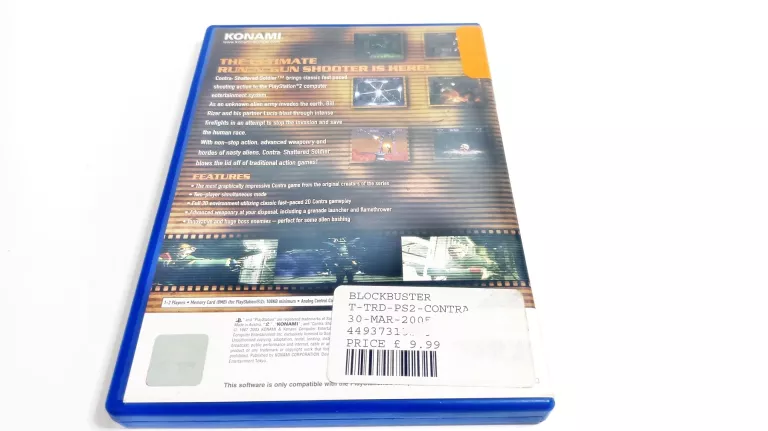 PS2 CONTRA SHATTERED SOLDIER TM