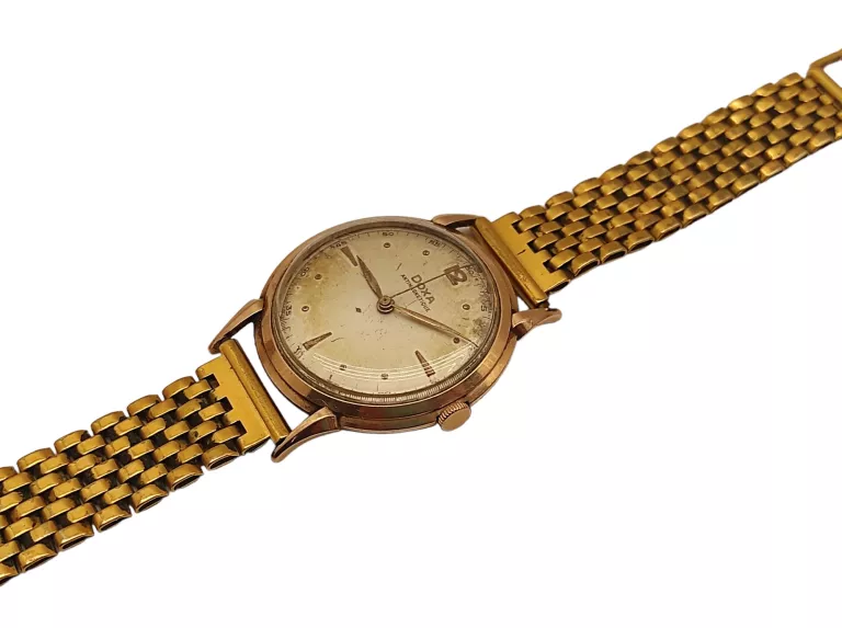 STARY ZEGAREK MECHANICZNY DOXA ZŁOTO 14K
