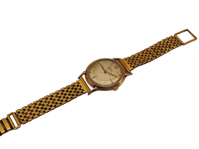 STARY ZEGAREK MECHANICZNY DOXA ZŁOTO 14K