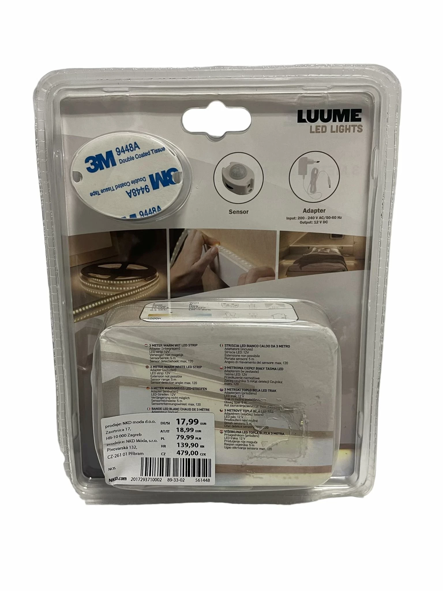 luume-led-light-sensor-led-strip-3m-90-led-stan-uzywany