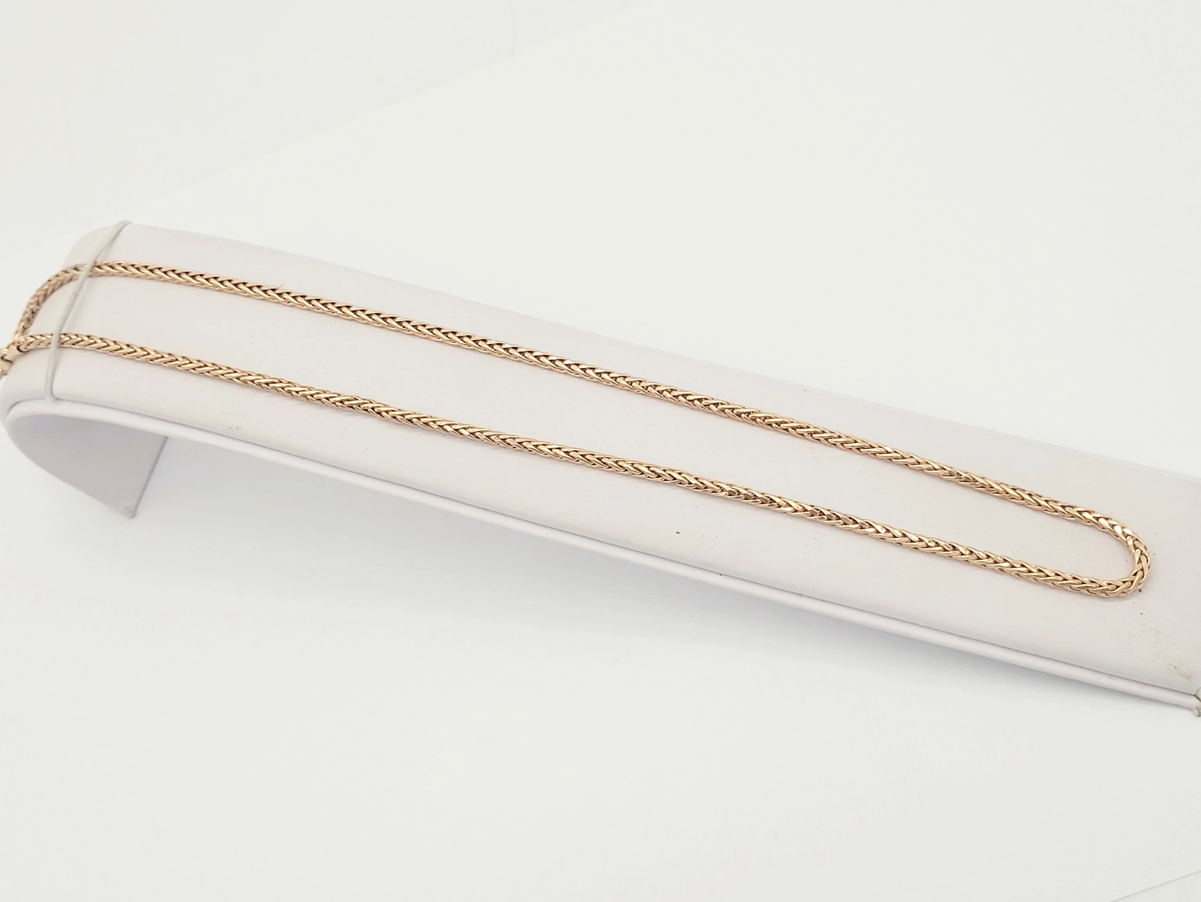 zloto-585-lancuszek-splot-klos-spiga-588g-43cm-stan-uzywany