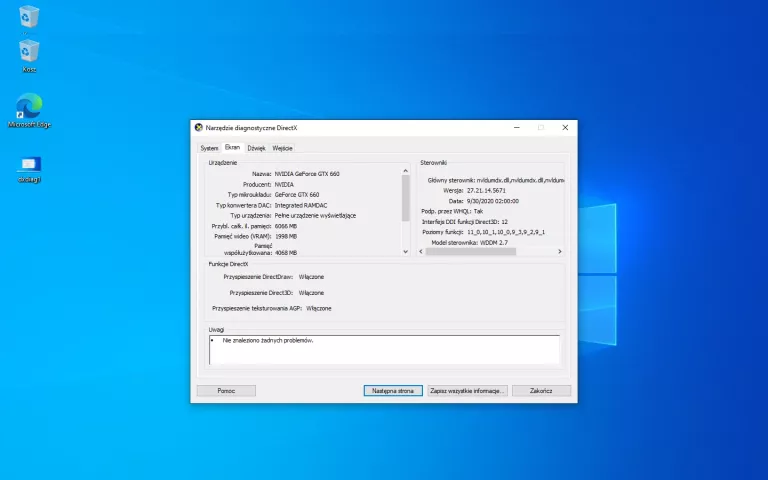 KOMPUTER STACJONARNY I5-3470 8GB GTX 660 500GB