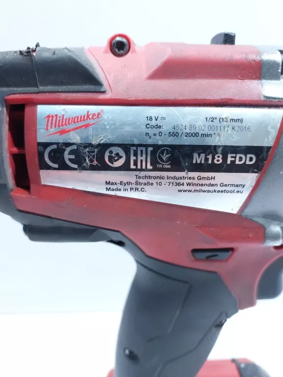 OKAZJA WKRĘTARKA MILWAUKEE M18 FDD