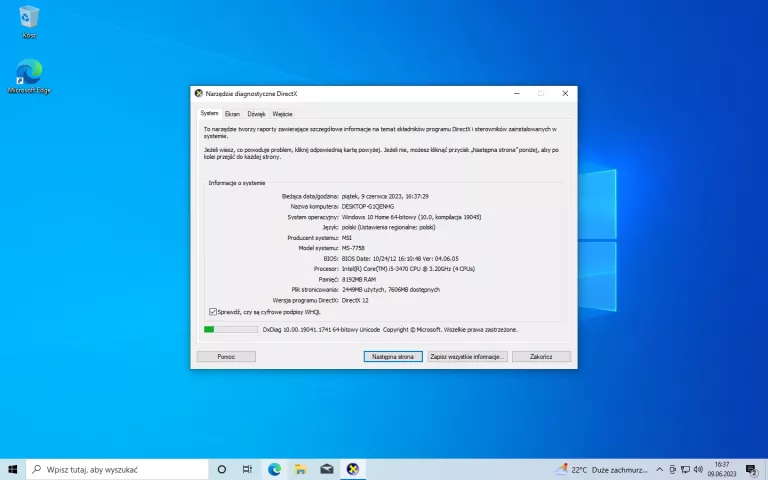 KOMPUTER STACJONARNY I5-3470 8GB GTX 660 500GB