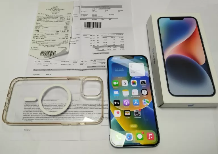 TELEFON IPHONE 14 PLUS 128GB KOMPLET +GW FAKTURA