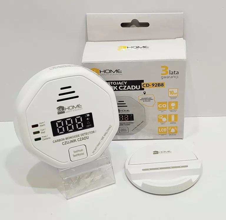 CD-92B8 LCD CZUJNIK CZADU, TLENKU WĘGLA, CO ELHOME