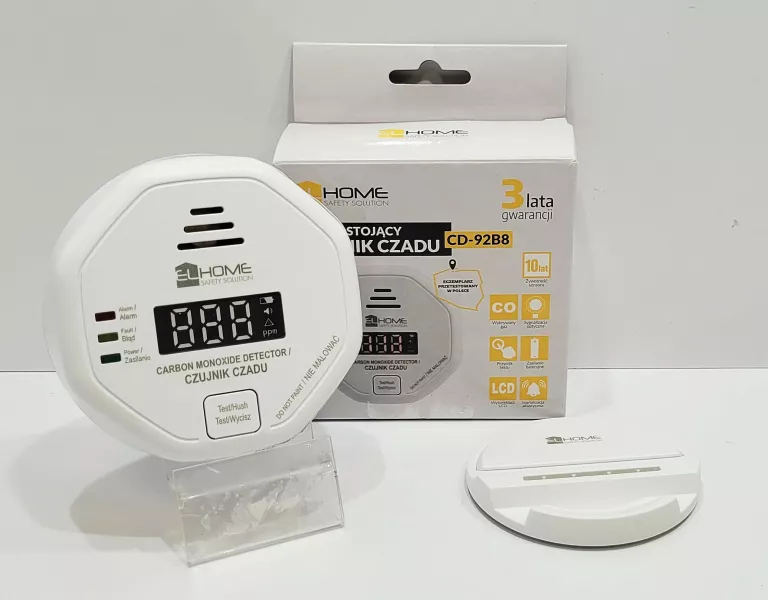 CD-92B8 LCD CZUJNIK CZADU, TLENKU WĘGLA, CO ELHOME
