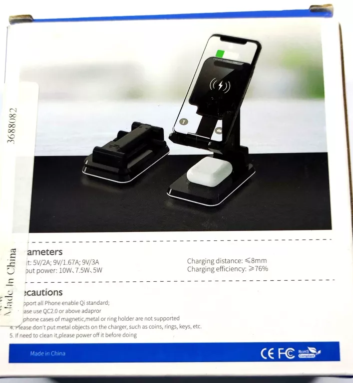 PODWÓJNA ŁADOWARKA INDUKCYJNA FOLDABLE 10W