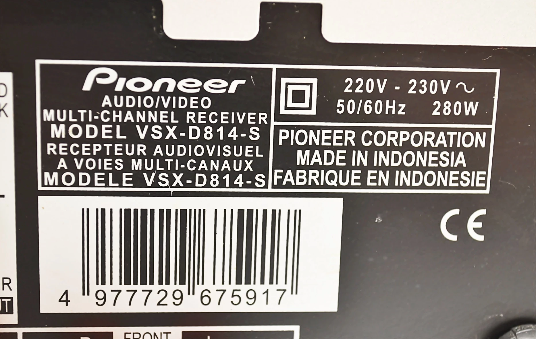 amplituner-pioneer-vsx-d814-pilot-komunikacja-brak