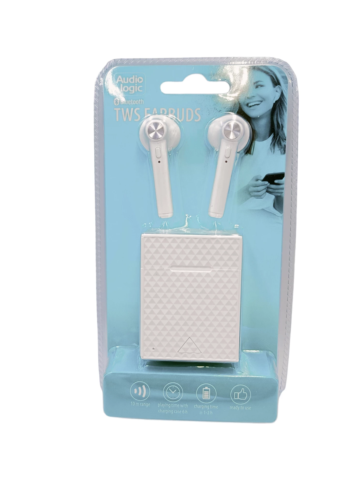 S UCHAWKI BT AUDIO LOGIC TWS EARBUDS WHITE Bezprzewodowe