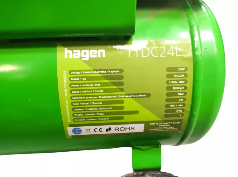 KOMPRESOR OLEJOWY HAGEN TTDC24L