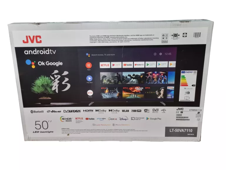 TELEWIZOR JVC LT-50VA7110 50" UHD/4K! ANDROID TV!