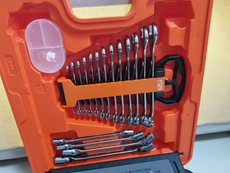 ZESTAW KLUCZY BAHCO S106 106 ELEMENTÓW JAK NOWE