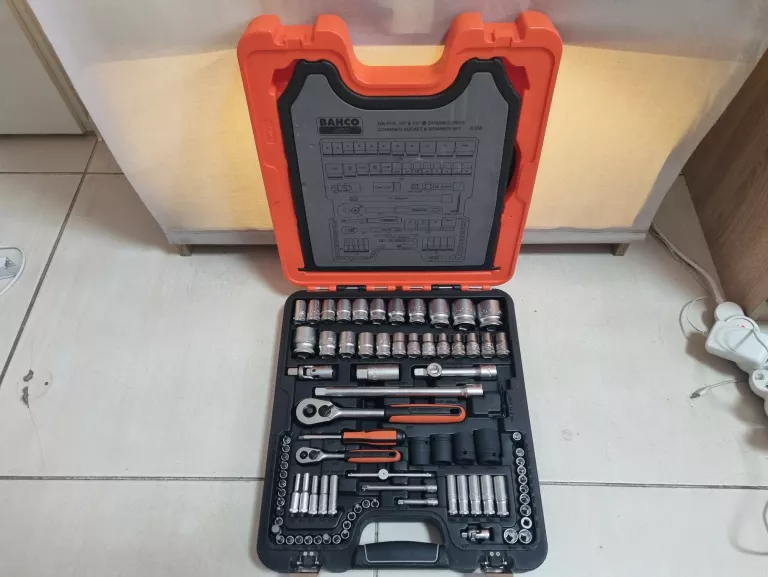 ZESTAW KLUCZY BAHCO S106 106 ELEMENTÓW JAK NOWE