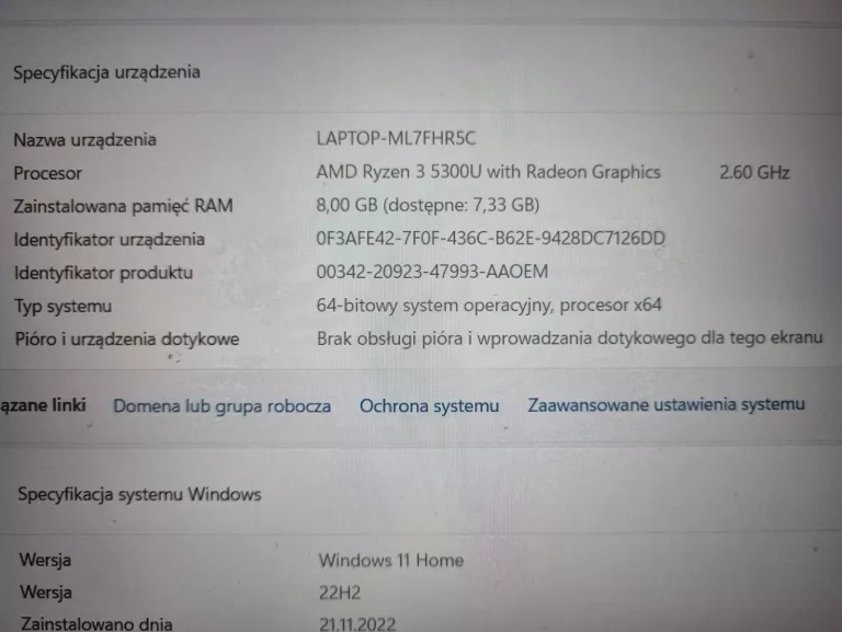 LAPTOP HP 15S-EQ2470NW