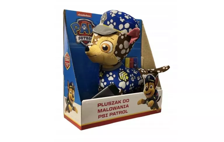 PSI PATROL CHASE MASKOTKA DO MALOWANIA PLUSZAK