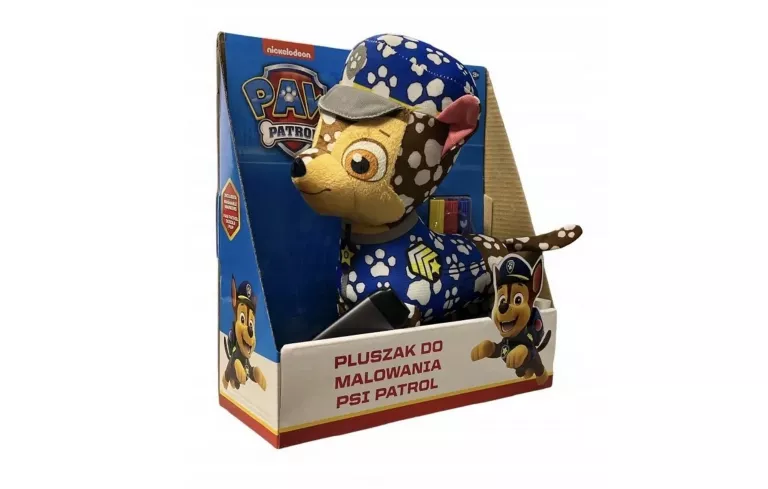 PSI PATROL CHASE MASKOTKA DO MALOWANIA PLUSZAK