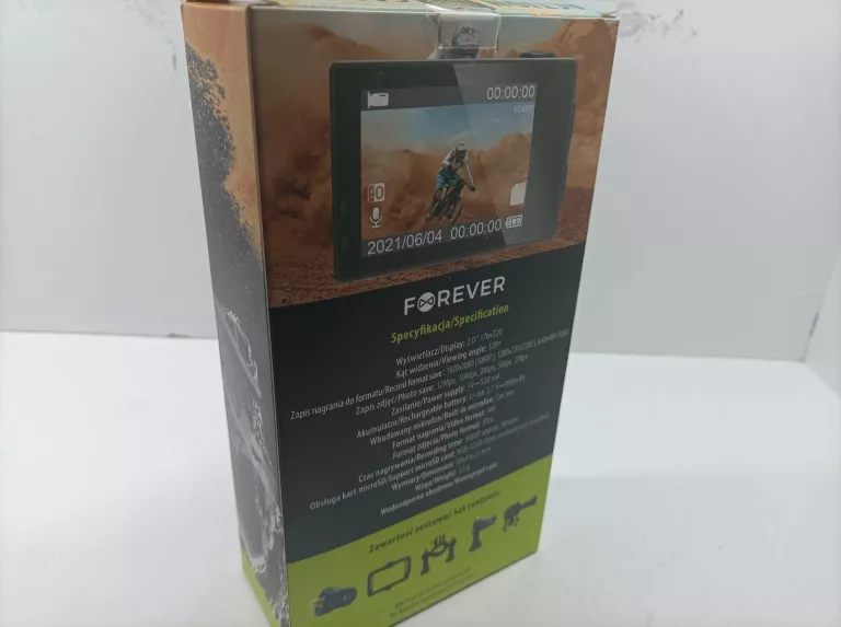 KAMERA SPORTOWA 1080P FULL HD FOREVER V2 ZAK