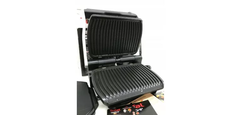 KONTAKTOWY GRILL ELEKTRYCZNY TEFAL OPTIGRILL SREB