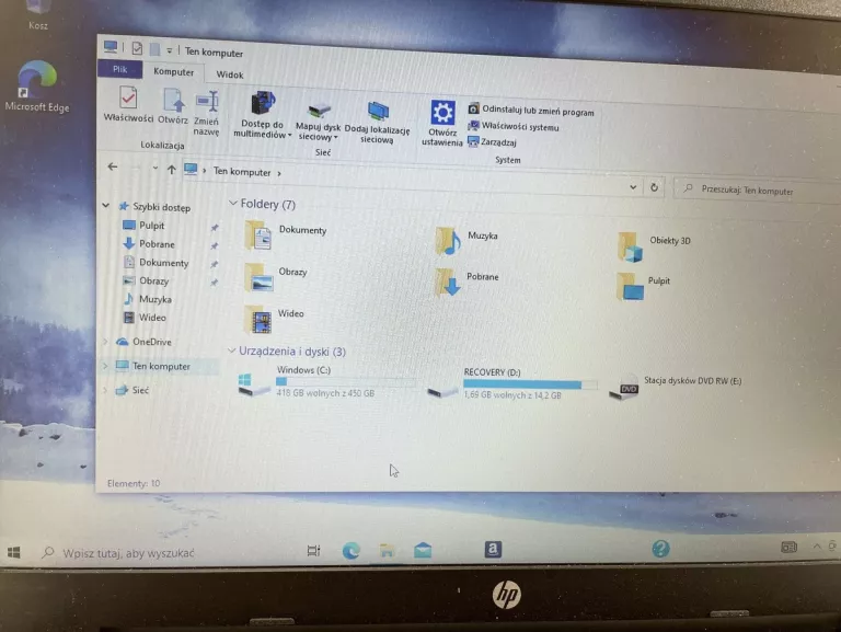 LAPTOP HP 3168NGW I3-5005U 4GB RAM 500HDD + ŁAD