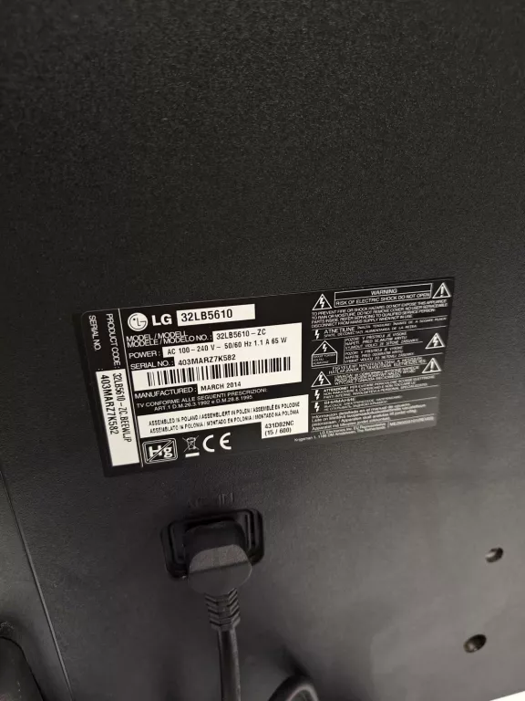 TELEWIZOR LG 32LB5610 POLECAM!