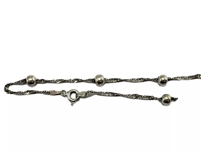 ZERWANA BRANSOLETKA Z KULCZEKAMI 925 1,95G