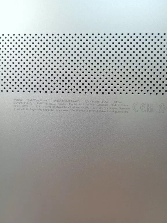 LAPTOP HP 15S EQ2023NW KPL POLECAM!