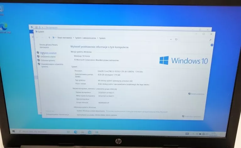 LAPTOP HP 250 G7 I5-1035G1 8GB 256GB SSD