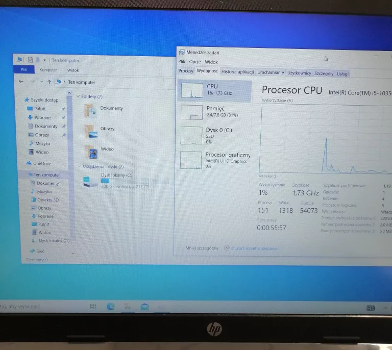 LAPTOP HP 250 G7 I5-1035G1 8GB 256GB SSD